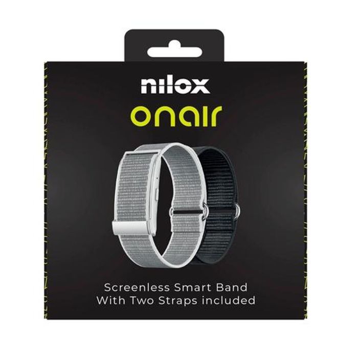 Pulsera de Actividad Nilox ONAIR Negro Plateado (5 Unidades) 1