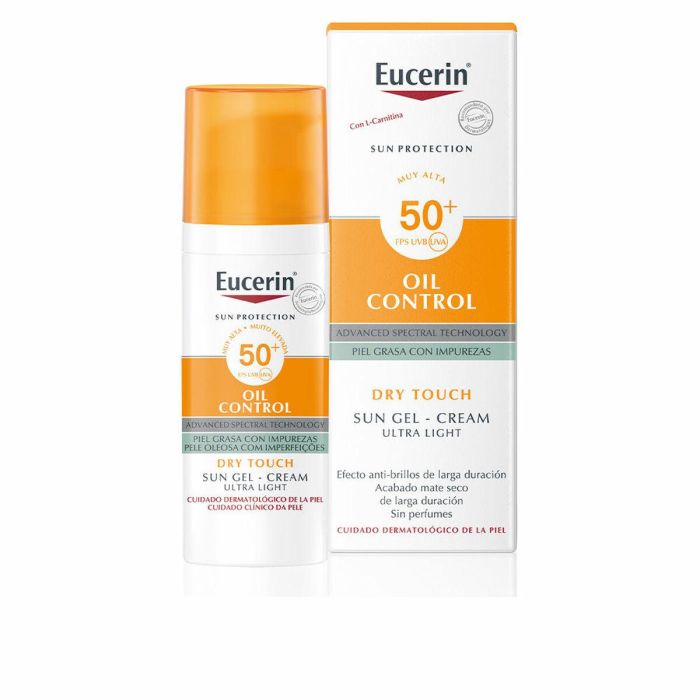 Eucerin Sun Face Oil Control Dry Touch Gel-Crema Spf50+