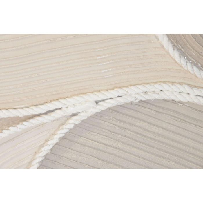 DKD Home Decor Cuadro Scandi Abstracto Beige Lienzo/Ps 102x102x4.5 cm (2 uds) Decoración Pared Hogar 2