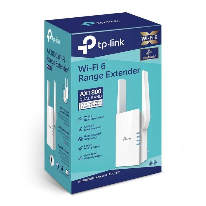 TP-Link RE605X Repetidor WiFi 6 1800Mbps con 2 Antenas para Extender el Alcance Inalámbrico 7