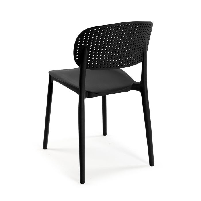 Silla De Comedor Negra Apilable Versa 41X80CM (4 Unidades) 1 Silla De Comedor Negra Apilable Versa 41X80CM (4 Unidades) 1