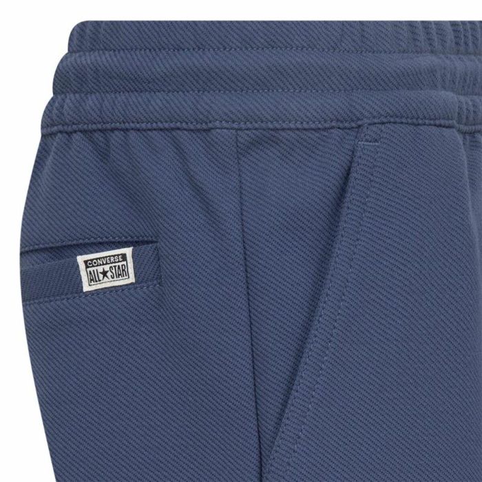 Pantalones Cortos Infantiles Converse Lifestyle Knitxtured Azul 13-15 Años 1