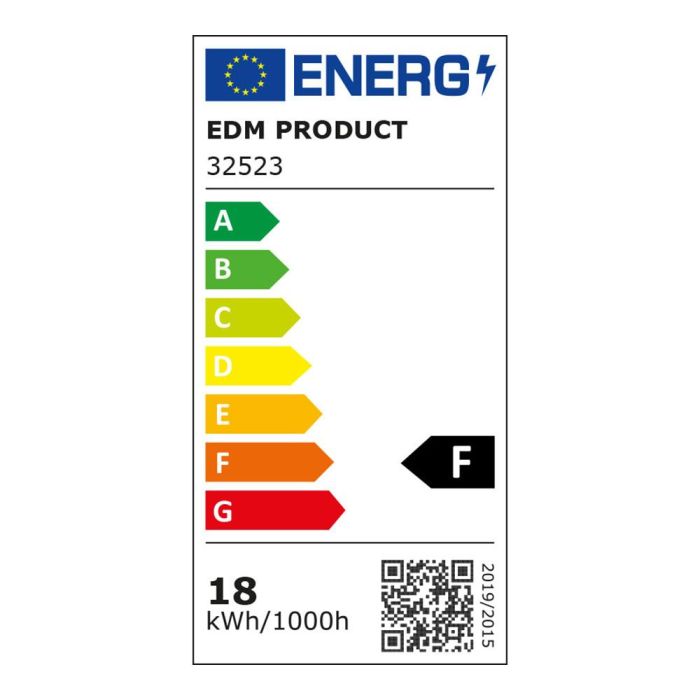 Aplique superficie led extraplano 18w 4000k 33x5,2x33cm edm 2