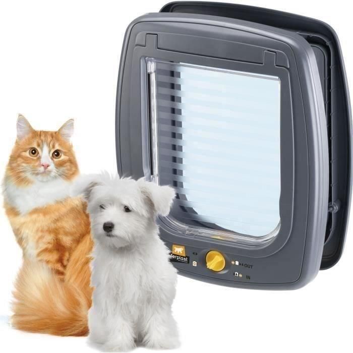 Puerta para gatos - FERPLAST - Columpio 9 - 26,2 x 10,2 x h 31,2 cm - Gris 5 Puerta para gatos - FERPLAST - Columpio 9 - 26,2 x 10,2 x h 31,2 cm - Gris 5