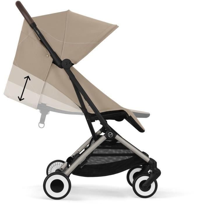 CYBEX - Cochecito ultracompacto y cómodo - ORFEO - 4 ruedas - Beige Almendra 1 CYBEX - Cochecito ultracompacto y cómodo - ORFEO - 4 ruedas - Beige Almendra 1