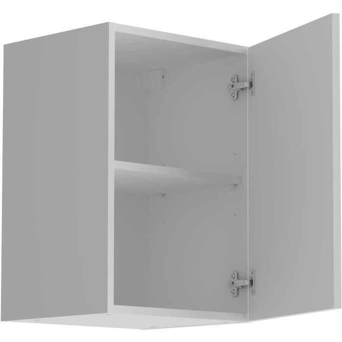 Muebles altos de Oslo 1 puerta + tableta - decoración blanca mate - l 40 x d 36 x h 58 cm 1 Muebles altos de Oslo 1 puerta + tableta - decoración blanca mate - l 40 x d 36 x h 58 cm 1