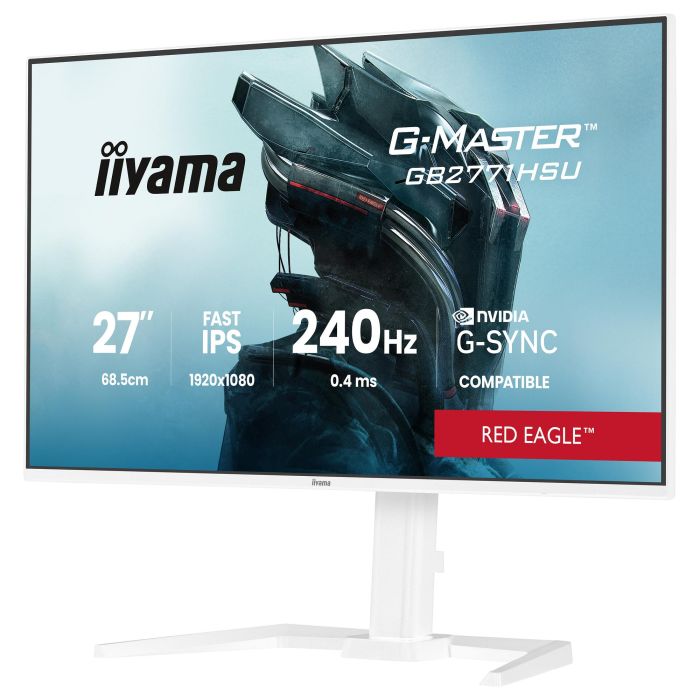 iiyama G-MASTER GB2771HSU-W1 Monitor Gaming 27" (68.6 cm) Full HD 1920x1080 Fast IPS 240 Hz AMD FreeSync HDR Blanco 4 iiyama G-MASTER GB2771HSU-W1 Monitor Gaming 27" (68.6 cm) Full HD 1920x1080 Fast IPS 240 Hz AMD FreeSync HDR Blanco 4