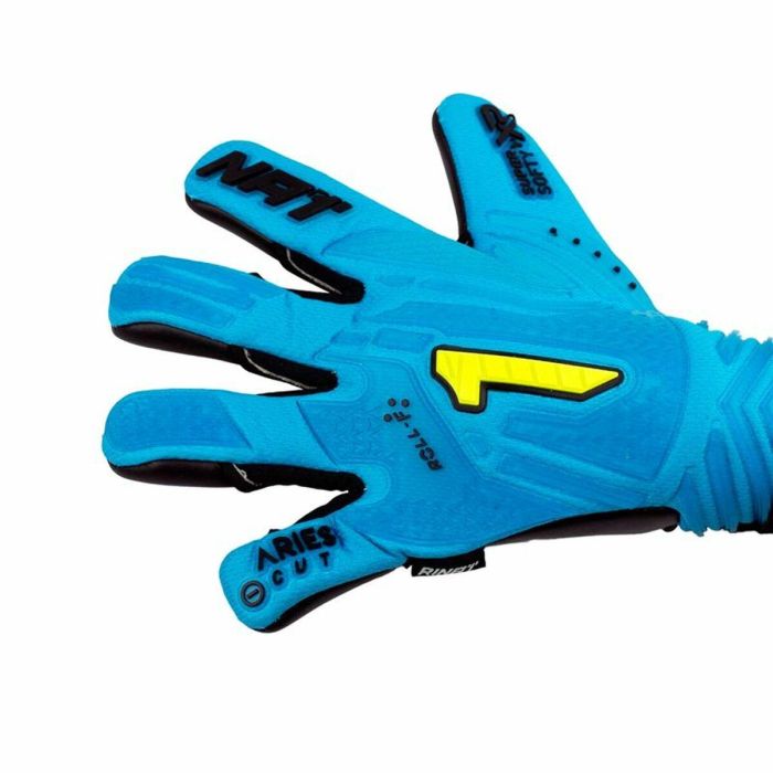 Guantes de Portero Rinat Aries Némesis Prime Azul Marrón 3 Guantes de Portero Rinat Aries Némesis Prime Azul Marrón 3
