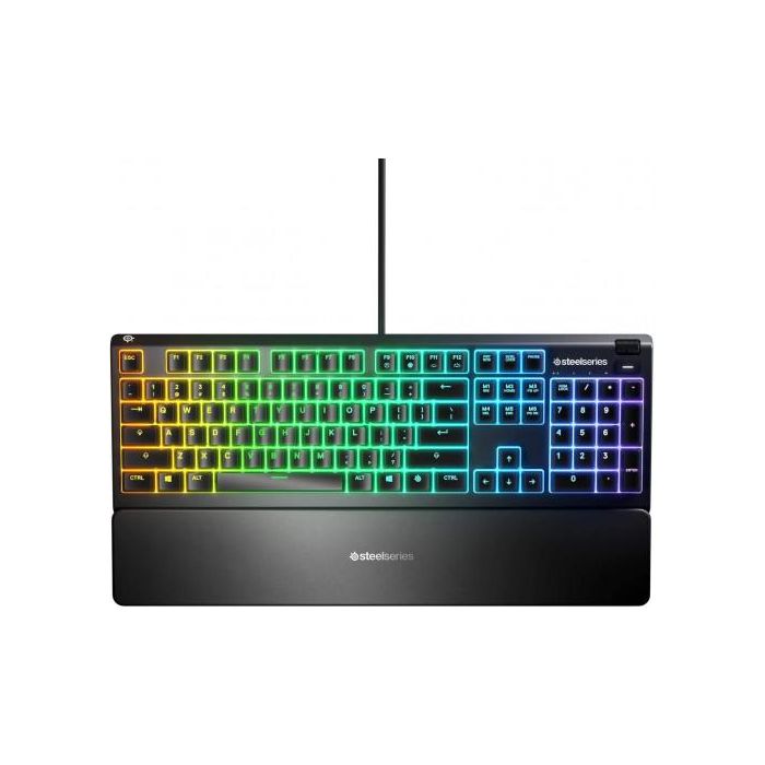 SteelSeries Apex 3 Teclado Gaming - Resistencia al Agua IP32, Iluminación RGB 10 Zonas, Switches Silenciosos, Reposa Muñecas Magnético, Español QWERTY - 64798 5