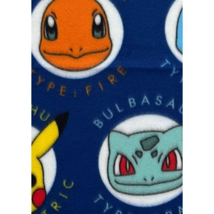 Pokemon POK3700891714181 Manta de forro polar - Caras de Pokemon - 100 x 140 cm 1