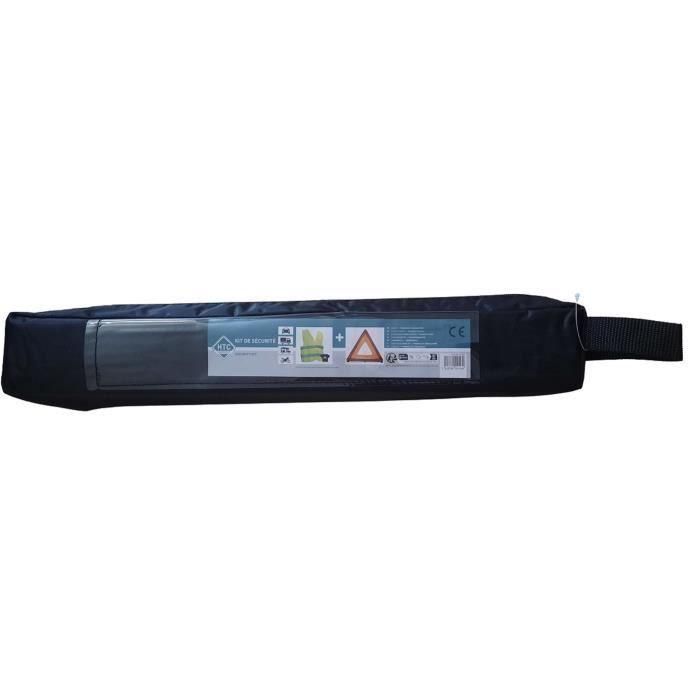 Pack Seguridad - HTC EQUIPEMENT - 1 triángulo de señalización + 2 chalecos de seguridad XL para adultos 2 Pack Seguridad - HTC EQUIPEMENT - 1 triángulo de señalización + 2 chalecos de seguridad XL para adultos 2