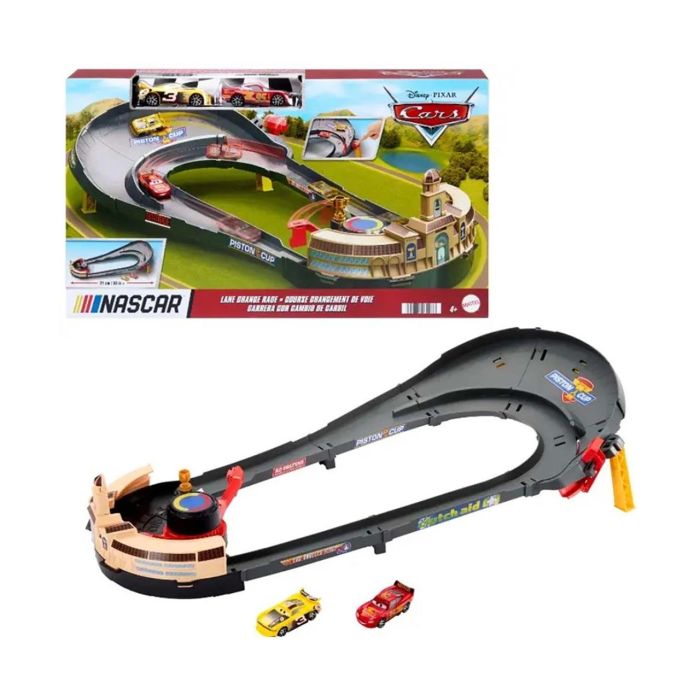 Cars Pista Nascar Hxj33 Mattel