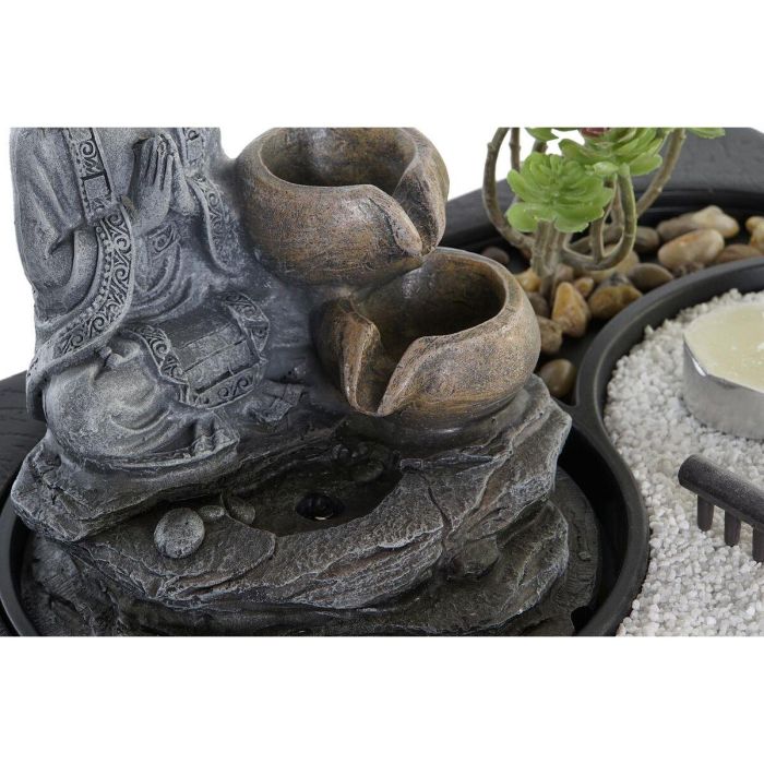 Fuente Oriental DKD Home Decor Negro Gris 21 x 23 x 29 cm (2 Unidades) 1 Fuente Oriental DKD Home Decor Negro Gris 21 x 23 x 29 cm (2 Unidades) 1