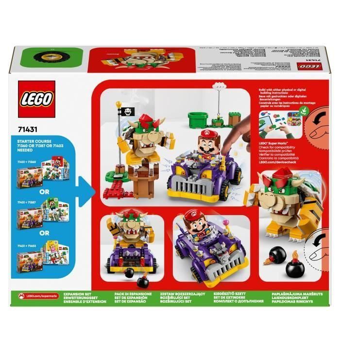 LEGO 71431 Super Mario Set de Expansión Corredor de Bowser, Kart de Juguete para Niños a Partir de 8 Años con Figura de Bowser 5