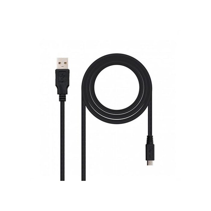 Cable USB 2.0 Nanocable 10.01.0501/ USB Macho - MicroUSB Macho/ 1.8m/ Negro 1 Cable USB 2.0 Nanocable 10.01.0501/ USB Macho - MicroUSB Macho/ 1.8m/ Negro 1