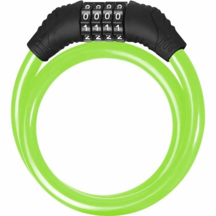 Scooter y bicicleta anti -theft - Beepper - Cable de 60 cm - Código de 4 -dígito - Verde