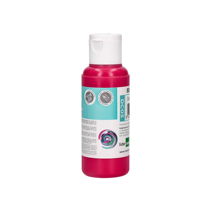 Liderpapel Pintura Acrílica Bote 80 ml Magenta Multisuperficie 1