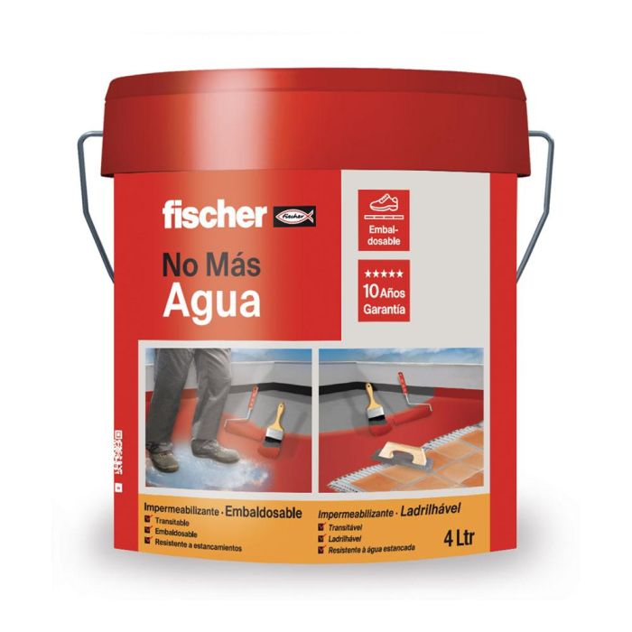 Fischer Impermeabilizante embaldosable terracota 4l 564133 0 Fischer Impermeabilizante embaldosable terracota 4l 564133 0