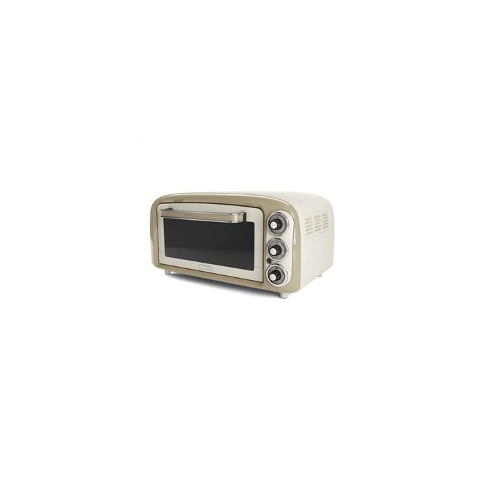 Ariete 979/03 Horno Eléctrico Vintage 18 Litros, Doble Cristal Térmico, 230°C, Beige