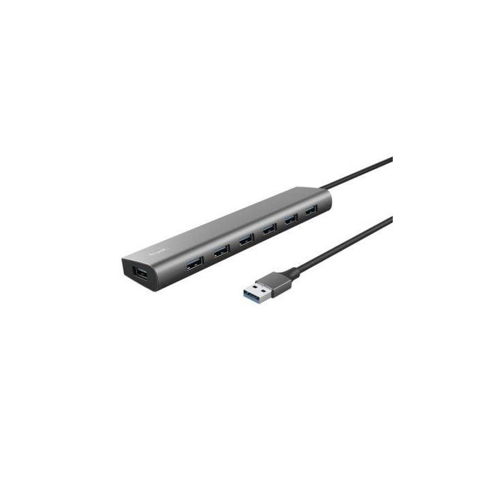 Hub USB 3.2 Gen1 Trust Halyx/ 7xUSB/ 1xUSB-C Hub USB 3.2 Gen1 Trust Halyx/ 7xUSB/ 1xUSB-C