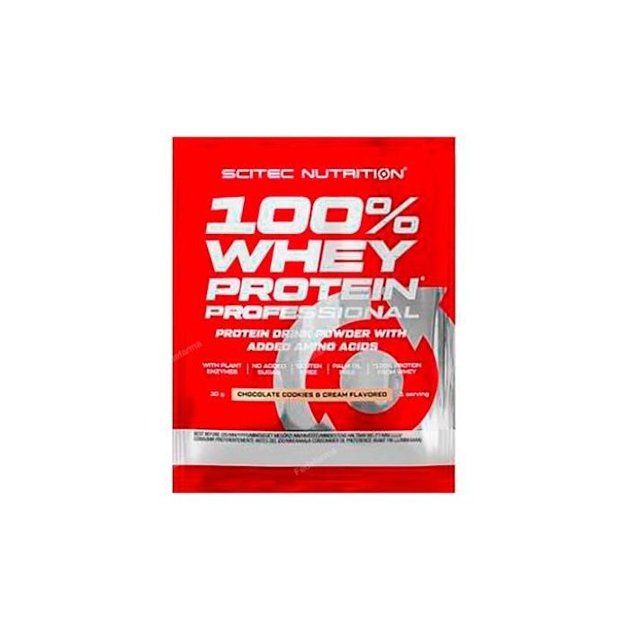 SCITEC NUTRITION 100% Whey Protein 30G Crema De Galleta De Choco - Proteína de Suero de Leche