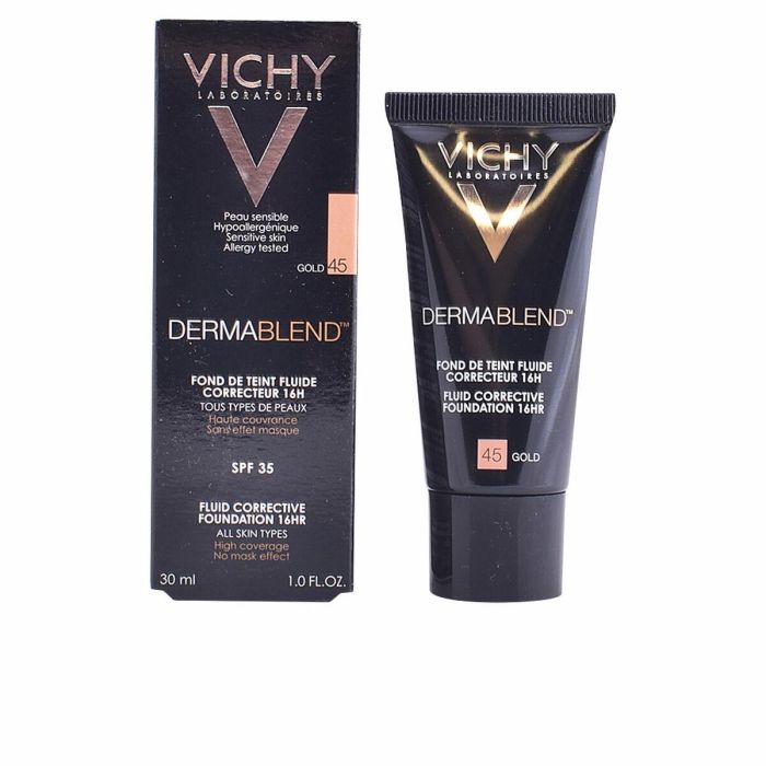 Fondo de Maquillaje Fluido Dermablend Vichy Spf 35 30 ml 2 Fondo de Maquillaje Fluido Dermablend Vichy Spf 35 30 ml 2