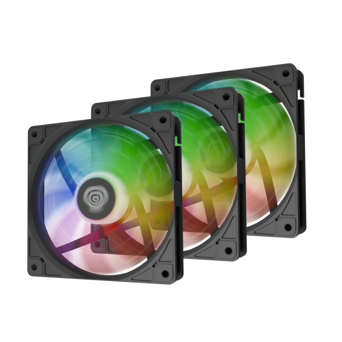 GENESIS Oxal 120 ARGB Ventilador para Caja de Ordenador, 12 cm, Negro