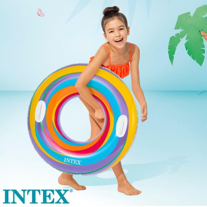 Flotador Hinchable Donut Intex Ø 91 cm 91 x 22 x 91 cm (24 Unidades) 2