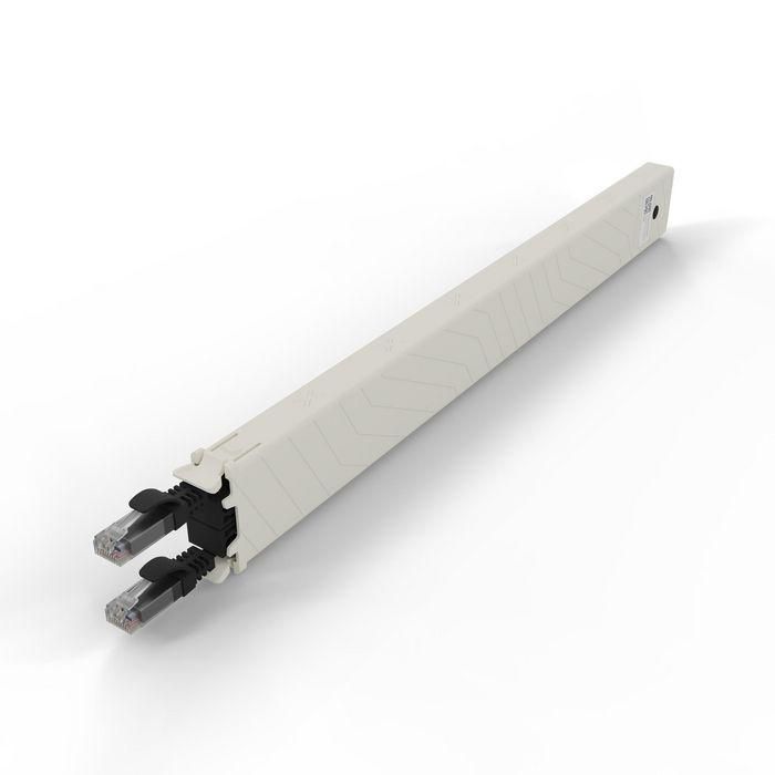 PATCHBOX patchbox.one Unidad de Cassette para Cables UTP Cat.6a 8RU Negro, Sistema Modular de Fácil Intercambio para Racks, Compatible con PoE++ 3