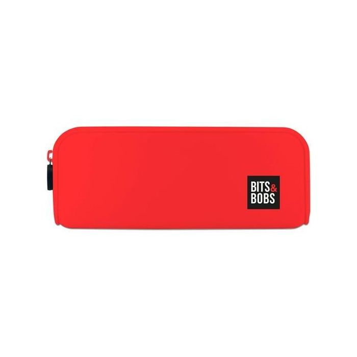 Grafoplás Portatodo de Silicona Bits&Bobs Rojo - 20x7.5x5.5 cm, Cierre Cremallera, Resistente al Agua Grafoplás Portatodo de Silicona Bits&Bobs Rojo - 20x7.5x5.5 cm, Cierre Cremallera, Resistente al Agua