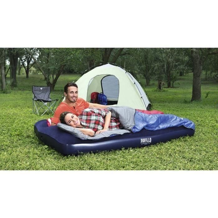 Bestway Colchon Doble con Hinchador de Pie 191x137x28 cm Hinchable y Camping 67225 3