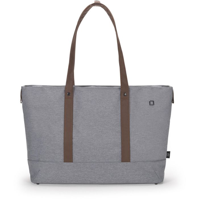 DICOTA D31978-RPET Eco Shopper Motion - Estuche de poliéster para portátil 13-14.1" (35.8 cm), gris claro, resistente al agua