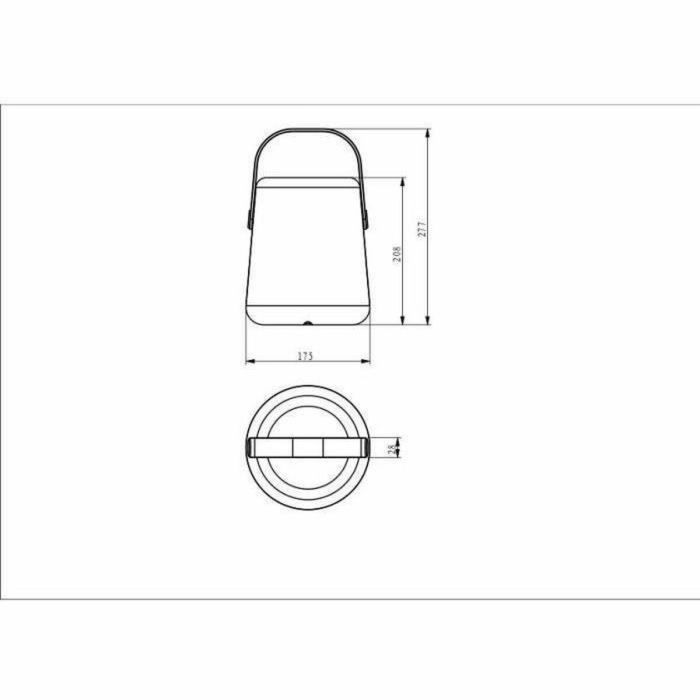 Linterna portátil recargable GALIX G4420 - USB 9 LED - Blanco cálido 1