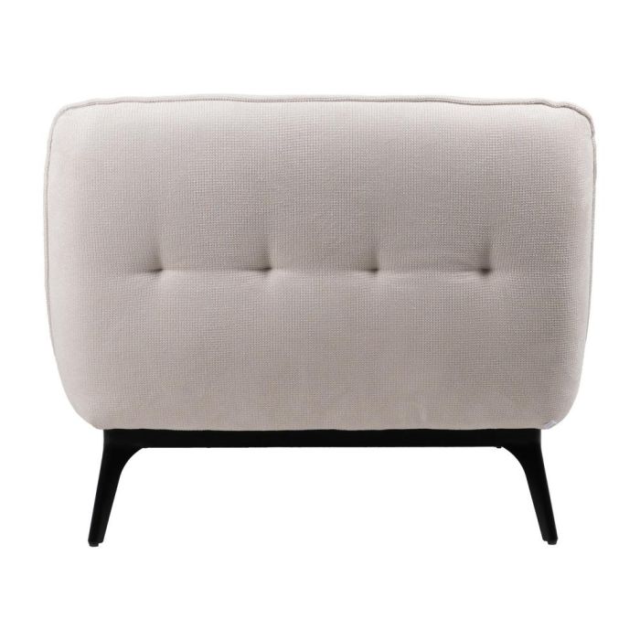 Chaise-Lounger Crema Tejido-Metal 168 X 90 X 82 cm