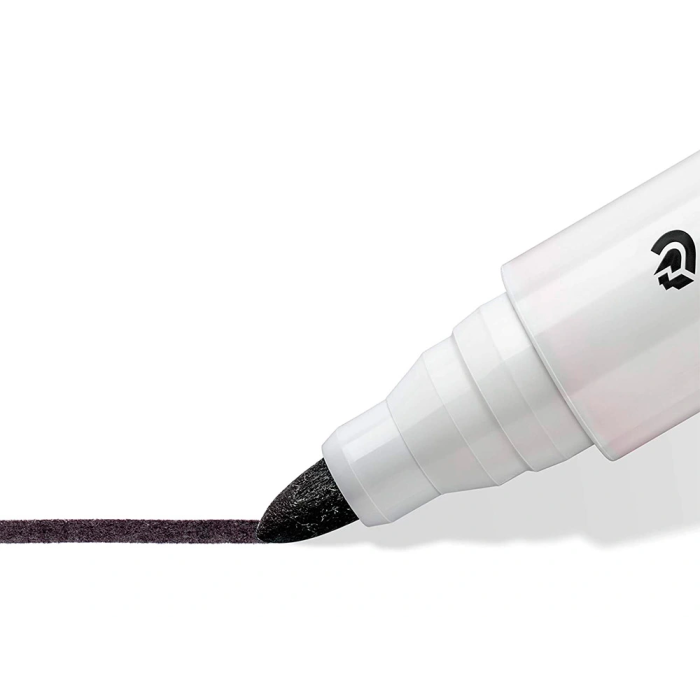 Staedtler Rotulador Lumocolor 351 para Pizarra Blanca Punta Redonda 2 mm Recargable Estuche 6 Unidades Colores 5