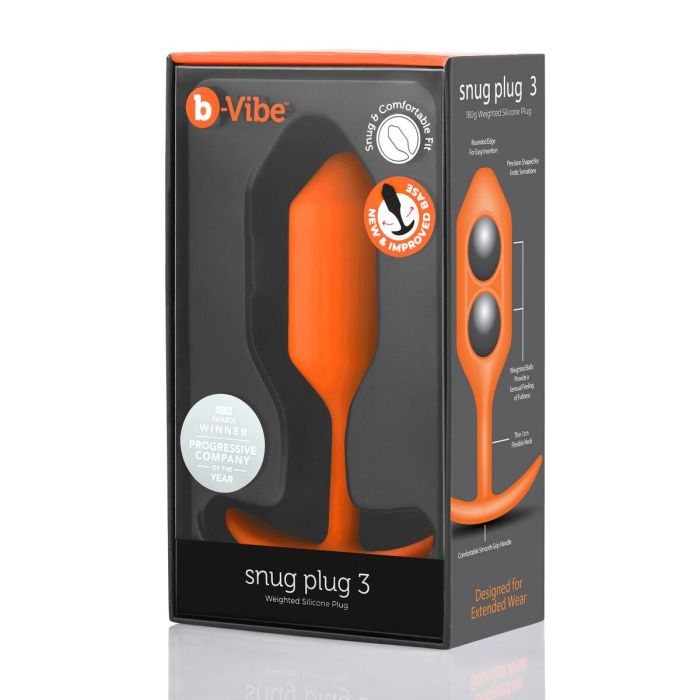 Plug Anal B-Vibe 3 Naranja 3