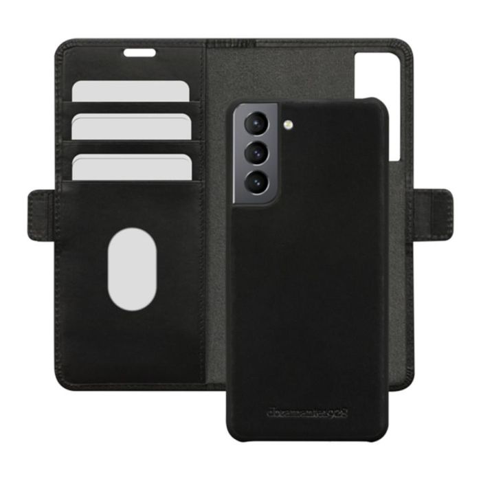 dbramante1928 Lynge - Funda cartera con cierre magnético de cuero negro para Samsung Galaxy S21+ 5G, con bolsillos para tarjetas 14