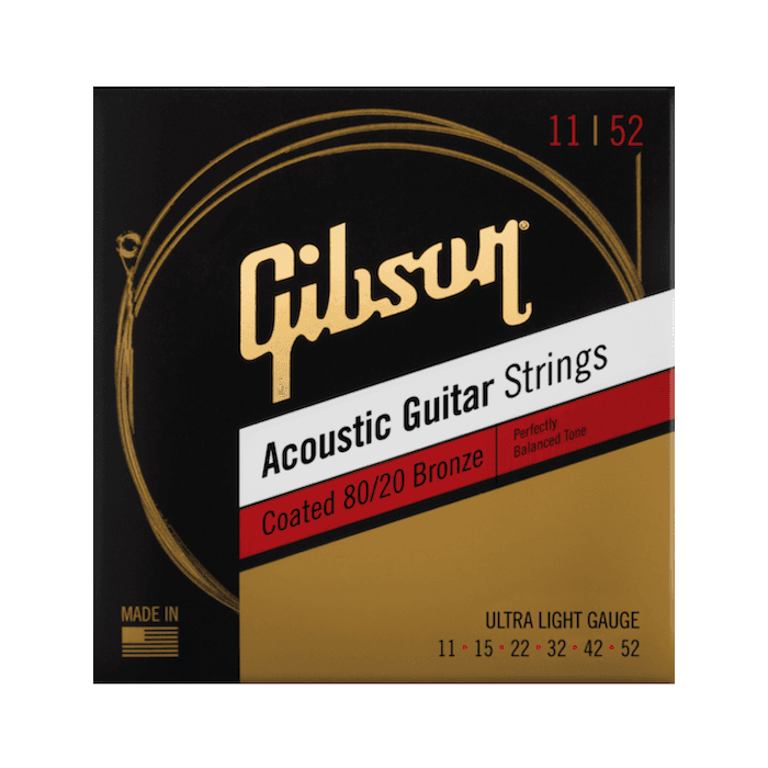 Juego Acústica Bronze 80/20 Coated Ultra Light 11-52 1 Juego Acústica Bronze 80/20 Coated Ultra Light 11-52 1