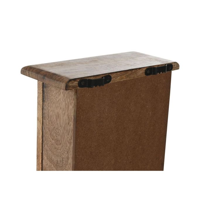 Armario de llaves Home ESPRIT Azul Blanco Natural 18 x 7,5 x 28 cm 1