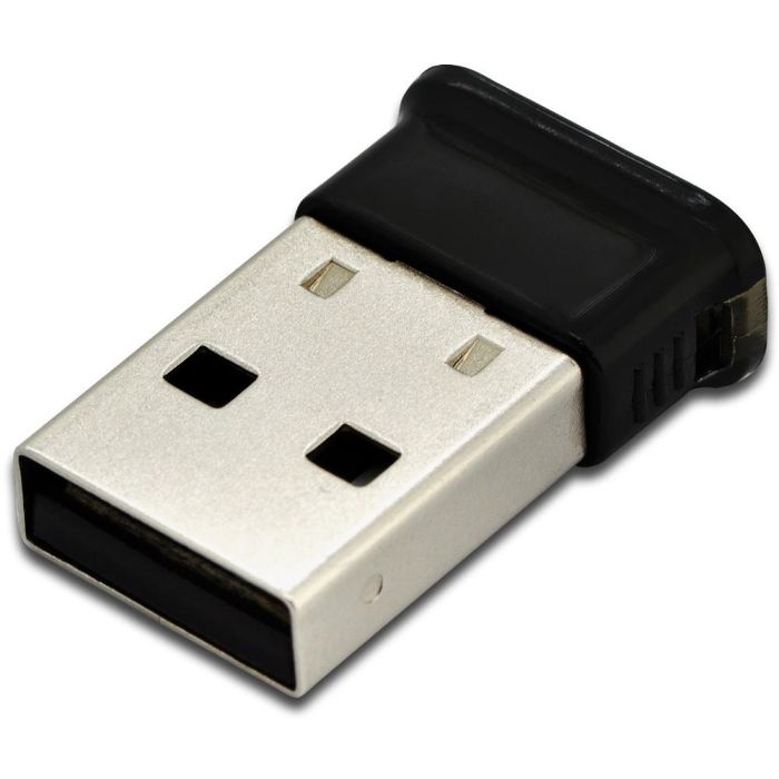 Digitus Adaptador USB Bluetooth 4.0 EDR de Clase 2, Tiny Size, Negro, Inalámbrico, para Conectar Dispositivos