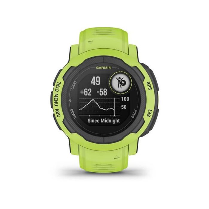 Garmin Instinct 2 Solar Reloj Inteligente GPS 45mm Verde Lima MIP Monitor Frecuencia Cardíaca Oxígeno en Sangre 10 Garmin Instinct 2 Solar Reloj Inteligente GPS 45mm Verde Lima MIP Monitor Frecuencia Cardíaca Oxígeno en Sangre 10