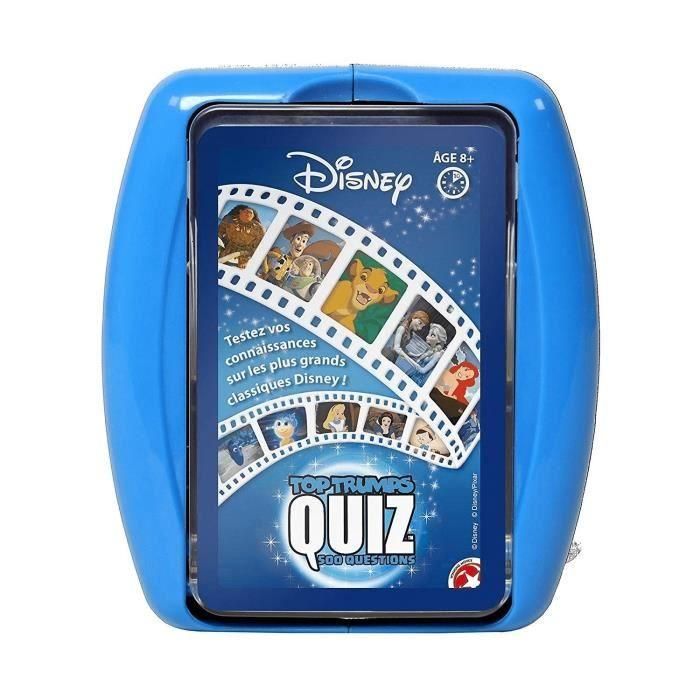 DISNEY Quiz 500 Preguntas del Mundo Mágico de Mickey y Amigos - Versión Francés - Winning Moves - Niños +8 Años 1