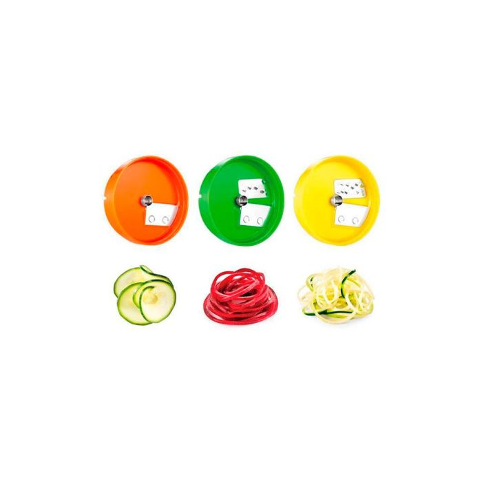Tescoma Cortador Espiral Handy, 3 Cuchillas Acero Inoxidable, Mango Protector, Ø8 x 17 cm, Apto para Lavavajillas 3 Tescoma Cortador Espiral Handy, 3 Cuchillas Acero Inoxidable, Mango Protector, Ø8 x 17 cm, Apto para Lavavajillas 3