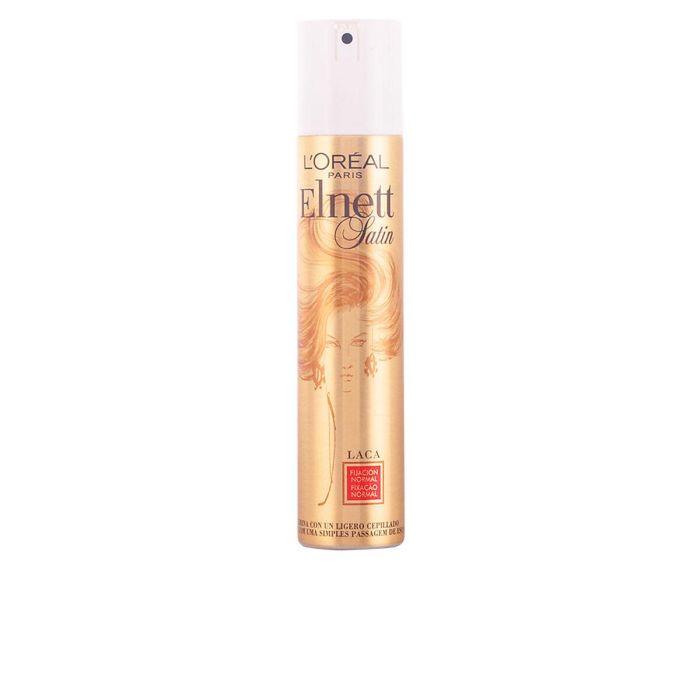 L'Oréal Paris ELNETT Laca Fijación Normal 200 ml - Spray de Peinado de Secado Rápido, Acabado Natural, Sin Residuos y Fácil de Eliminar