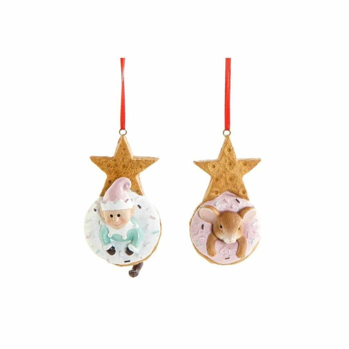 Decoración Colgante DKD Home Decor Navidad Resina (2 pcs) (5.5 x 5 x 9 cm) 0 Decoración Colgante DKD Home Decor Navidad Resina (2 pcs) (5.5 x 5 x 9 cm) 0