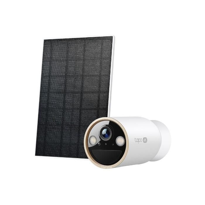 TP-Link C460 KIT(EU) Cámara de Seguridad IP Exterior Solar 4K, Wi-Fi, Visión Nocturna, Detección de Personas/Vehículos, IP66 Blanco