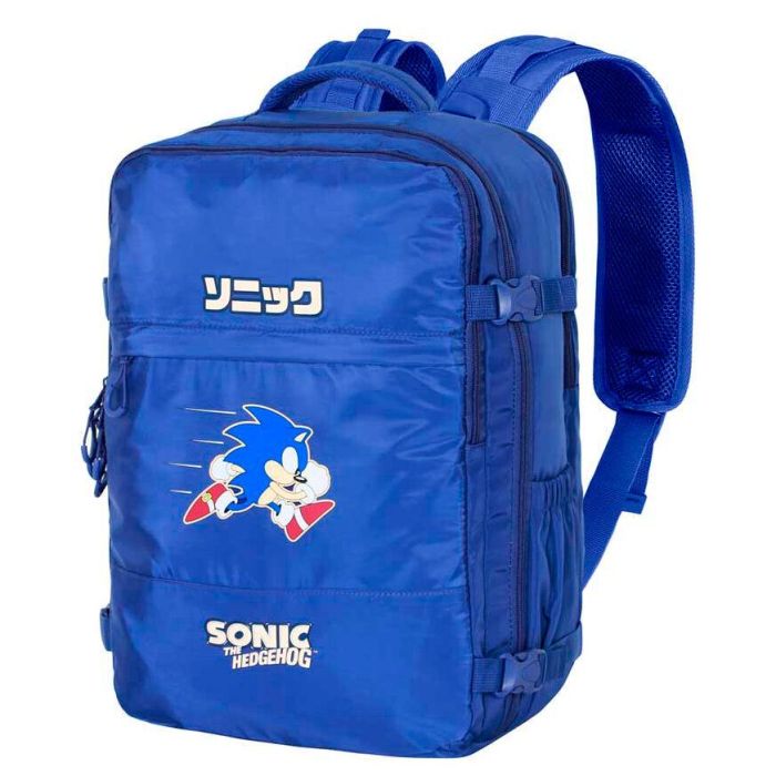Sonic The Hedgehog - SEGA Mochila de Viaje Mercury Grande 47x23x33cm Azul, 35L, Poliéster Impermeable, Compartimento para Portátil 17'' 0 Sonic The Hedgehog - SEGA Mochila de Viaje Mercury Grande 47x23x33cm Azul, 35L, Poliéster Impermeable, Compartimento para Portátil 17'' 0