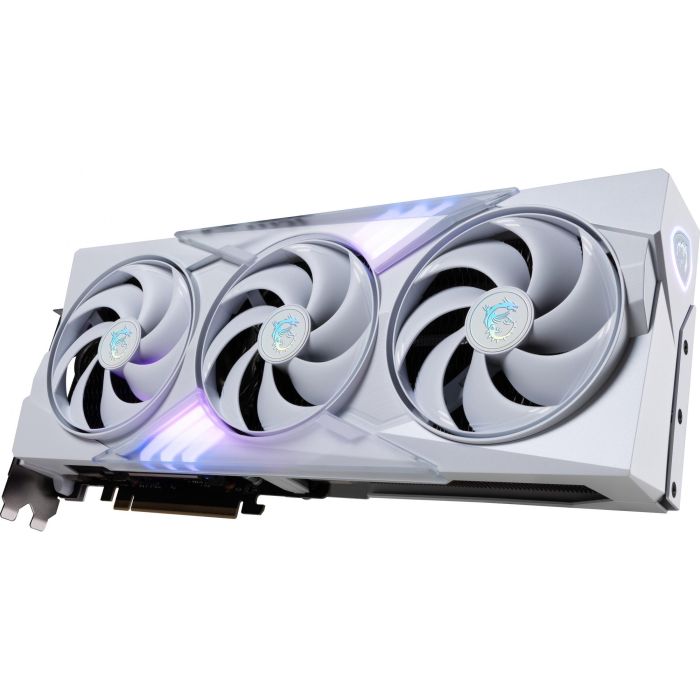 MSI NVIDIA GeForce RTX 5080 GAMING TRIO OC 16GB GDDR7 Tarjeta Gráfica con 3 Ventiladores PCIe 5.0 y DirectX 12 Ultimate Blanca 8