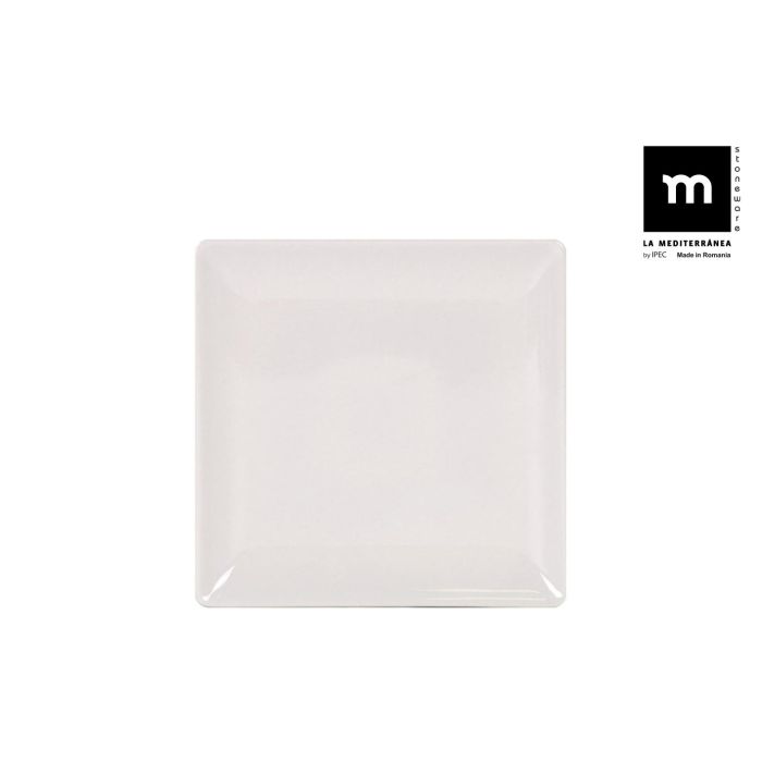 La Mediterranea Plato Llano Ivory Brillo 24 cm - Colección Elite (6 Unidades)