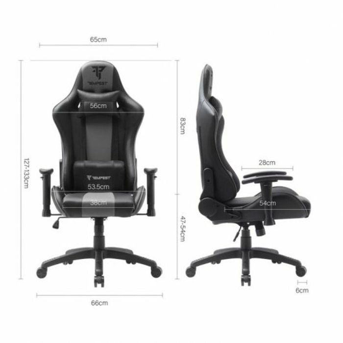 Silla Gaming Tempest Vanquish Gris 1 Silla Gaming Tempest Vanquish Gris 1